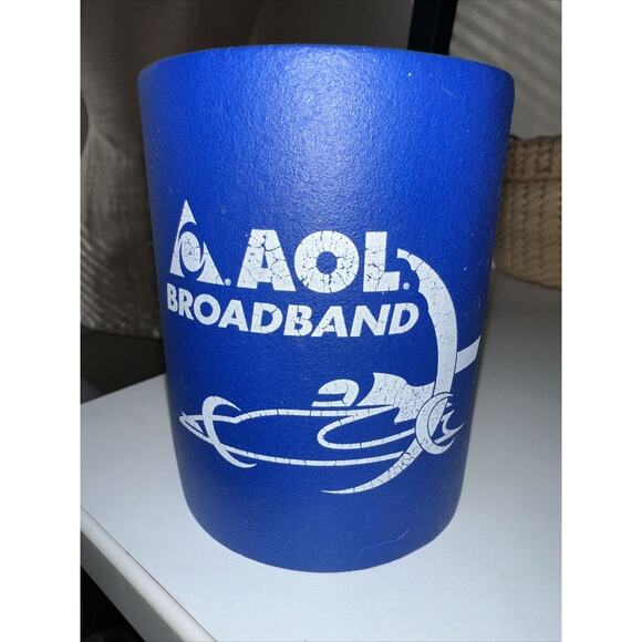 AOL For Broadband Huggie Drink Cooler (Rare, Vintage) - Picture 2 of 4
